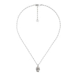 Gucci Jewelry - Lion Head 18K White Gold Pavé Diamond Necklace | Manfredi Jewels