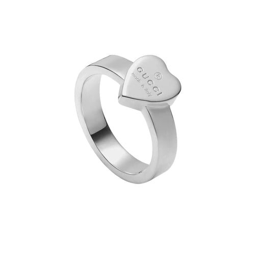 Gucci Jewelry - Trademark Sterling Silver Heart Ring | Manfredi Jewels