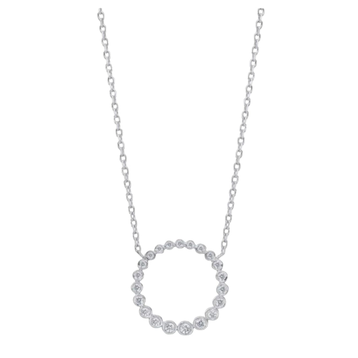 Gumuchian Jewelry - 18K White Gold & Diamond Nutmeg Pendant Necklace | Manfredi Jewels