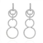 Gumuchian Jewelry - Moon Phase 18K White Gold Diamond Convertible Earrings | Manfredi Jewels