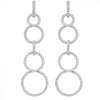 Gumuchian Jewelry - Moon Phase 18K White Gold Pavé Diamond Convertible Drop Down Earrings | Manfredi Jewels