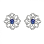 Gumuchian Jewelry - Topkapi Platinum Detachable Diamond Tanzanite Tassel Drop Down Earrings | Manfredi Jewels