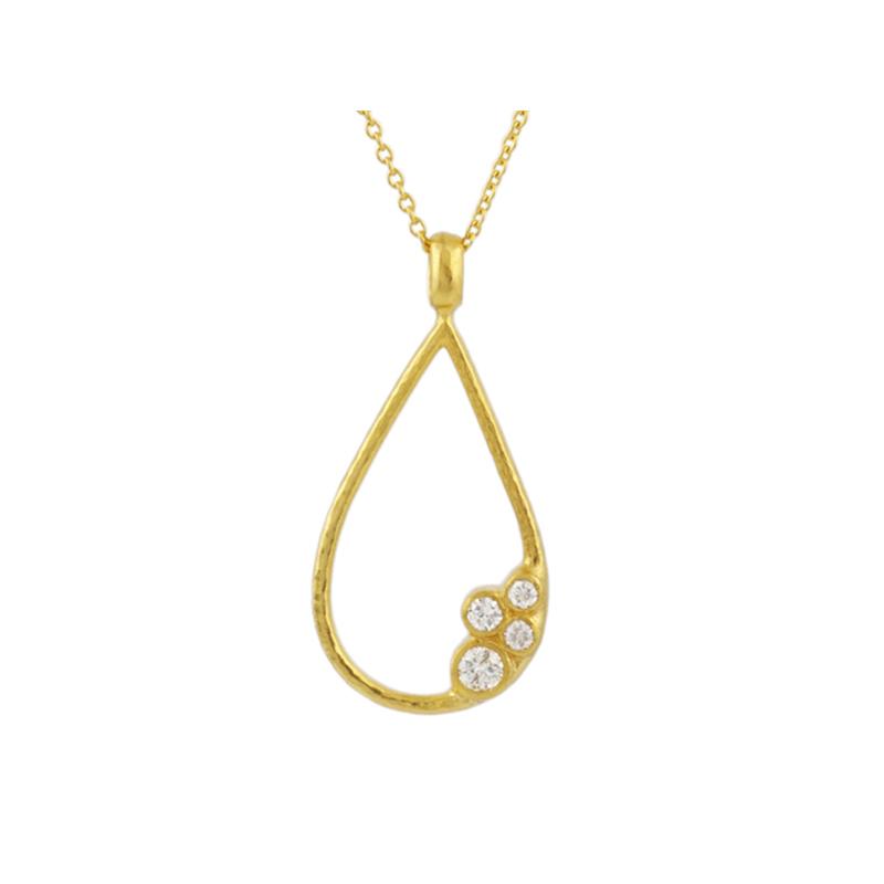 Gurhan Jewelry - Pointelle Diamond pendant necklace | Manfredi Jewels
