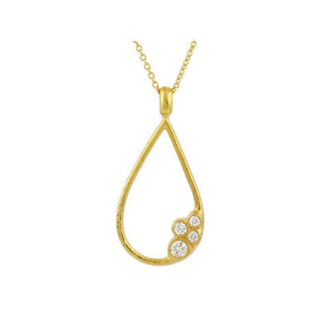 Pointelle Diamond diamond pendant necklace