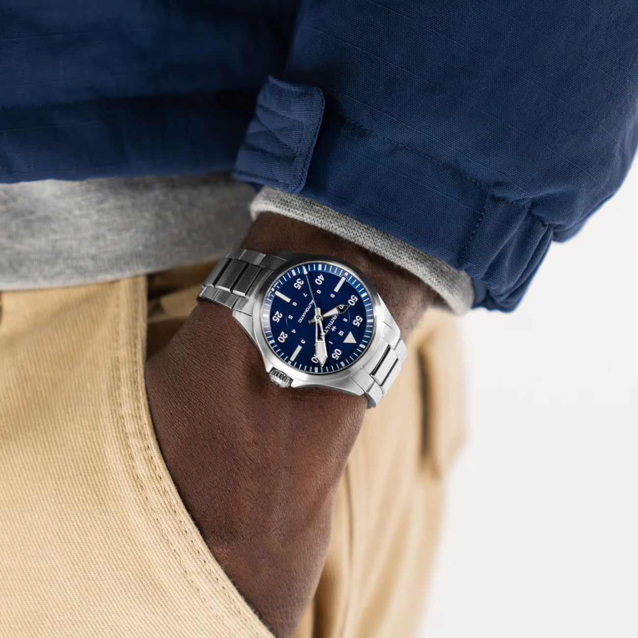 Hamilton Khaki Aviation Pilot Automatic Blue 39mm – Manfredi Jewels