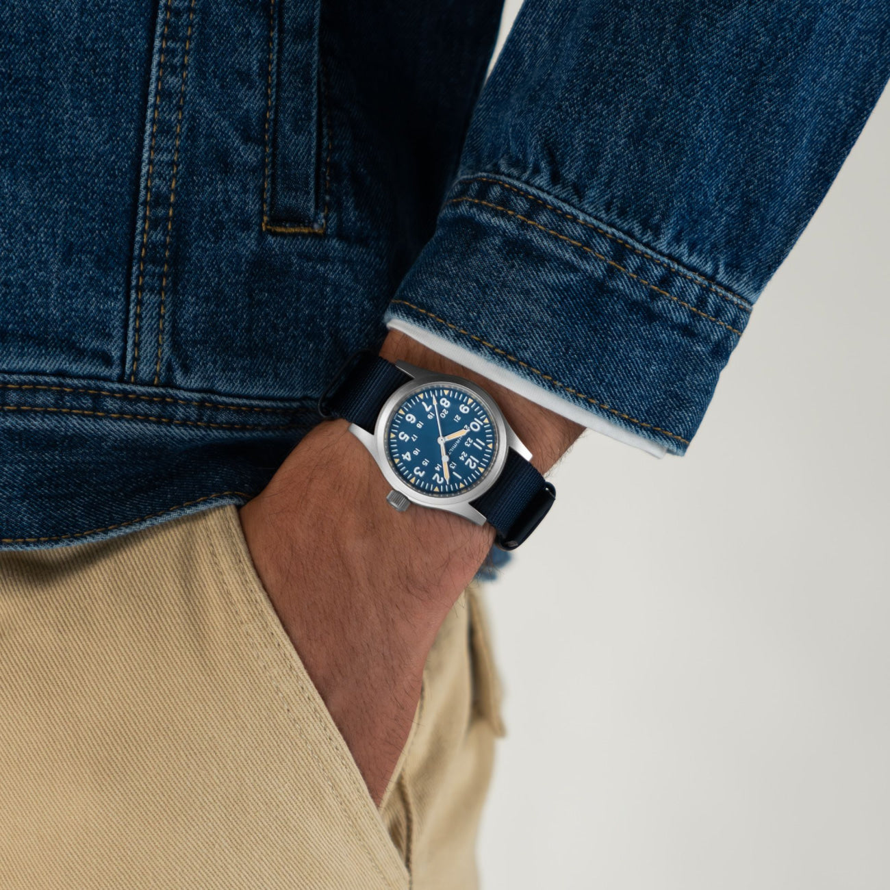 Hamilton khaki field mechanical men's watch online