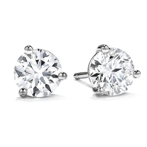 2.2 Three Prong Diamond Studs