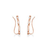 Hearts On Fire Jewelry - Aerial 18K Rose Gold Marquise Diamond Climbers Earrings | Manfredi Jewels