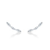 Hearts On Fire Jewelry - Aerial 18K White Gold Marquise Diamond Climbers Earrings | Manfredi Jewels