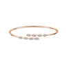 Hearts On Fire Jewelry - Aerial Marquise Flexi 18K Rose Gold Bangle | Manfredi Jewels