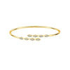 Hearts On Fire Jewelry - Aerial Marquise Flexi 18K Yellow Gold Bangle | Manfredi Jewels