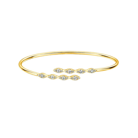 Aerial Marquise Flexi 18K Yellow Gold Bangle