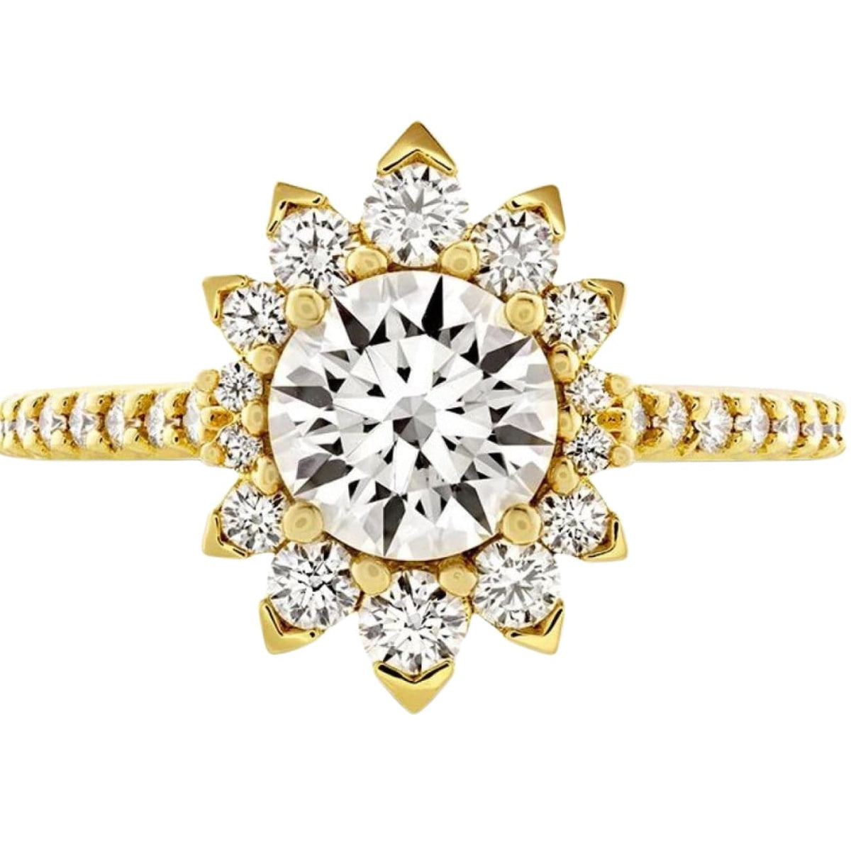 Hearts On Fire Jewelry - Behati Say It Your Way Oval Engagement 18K Yellow Gold Ring | Manfredi Jewels