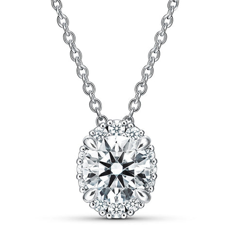 Elipse 18K White Gold 1.20 ct Diamond Pendant Necklace