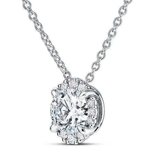 Hearts On Fire Jewelry - Elipse 18K White Gold 1.20 ct Diamond Pendant Necklace | Manfredi Jewels