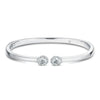 Hearts On Fire Jewelry - Elipse 18K White Gold Diamond Open Bangle Bracelet | Manfredi Jewels