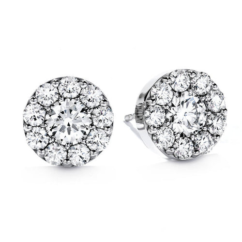 Hearts On Fire Jewelry - Fulfillment 18K White Gold 0.5 ct Diamond Stud Earrings | Manfredi Jewels