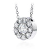 Hearts On Fire Jewelry - Fulfillment 18K White Gold 0.50 ct Diamond Pendant Necklace | Manfredi Jewels