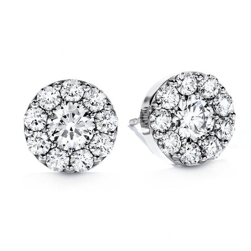 Hearts On Fire Jewelry - Fulfillment 18K White Gold 1.0 ct Diamond Stud Earrings | Manfredi Jewels