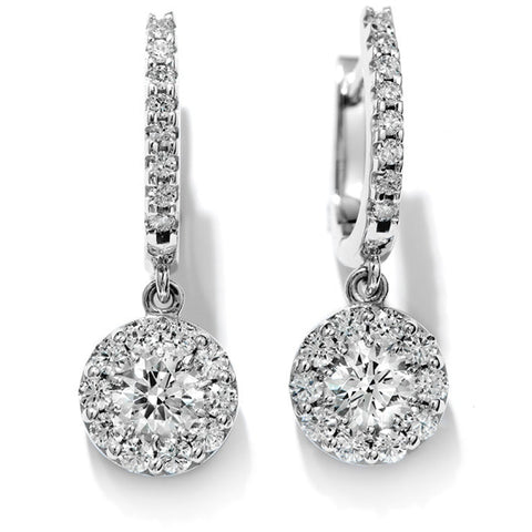 Fulfillment 18K White Gold 2.0 ct Diamond Drop Earrings