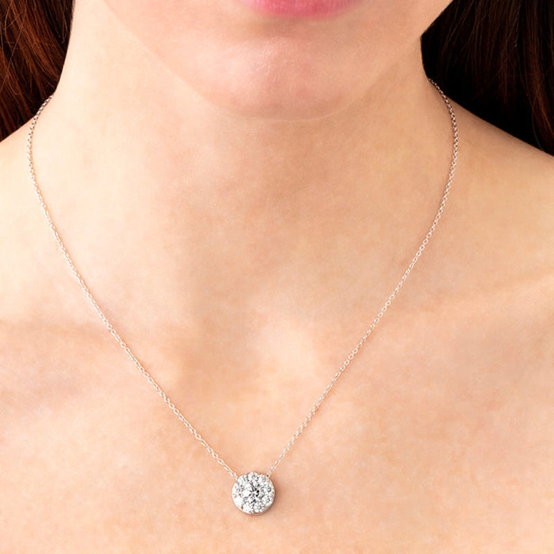 Hearts On Fire Jewelry - Fulfillment 18K White Gold 2.0 ct Diamond Pendant Necklace | Manfredi Jewels