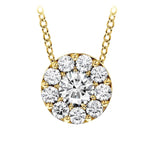 Hearts On Fire Jewelry - Fulfillment 18K Yellow Gold 1.0 ct Diamond Pendant Necklace | Manfredi Jewels