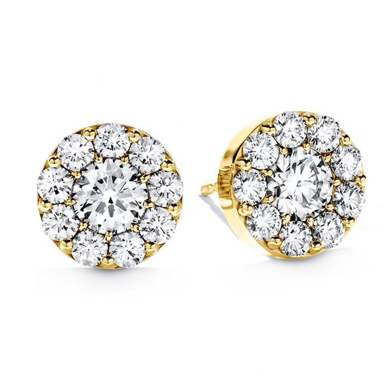 Hearts On Fire Jewelry - Fulfillment 18K Yellow Gold 2.0 ct Diamond Stud Earrings | Manfredi Jewels