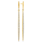 Hearts On Fire Jewelry - Hof 18K Yellow Gold Classic Stiletto Earrings | Manfredi Jewels