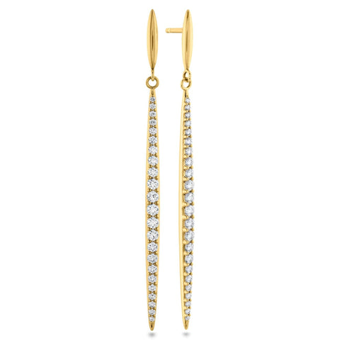 Hof 18K Yellow Gold Classic Stiletto Earrings