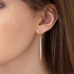 Hearts On Fire Jewelry - Hof 18K Yellow Gold Classic Stiletto Earrings | Manfredi Jewels