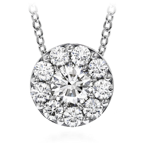 Large Fulfillment Pendant 18K White Gold Necklace