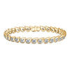 Hearts On Fire Jewelry - LU Droplet 18K Yellow Gold Diamond Bracelet | Manfredi Jewels