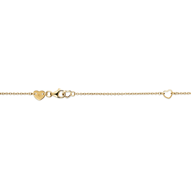 Hearts On Fire Jewelry - LU Droplet 18K Yellow Gold Diamond Pendant Necklace | Manfredi Jewels