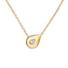 Hearts On Fire Jewelry - LU Droplet 18K Yellow Gold Diamond Pendant Necklace | Manfredi Jewels