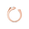 Hearts On Fire Jewelry - LU Open 18K Rose Gold Droplet Diamond Ring | Manfredi Jewels