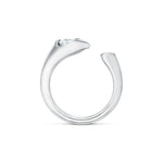 Hearts On Fire Jewelry - LU Open 18K White Gold Droplet Diamond Ring | Manfredi Jewels