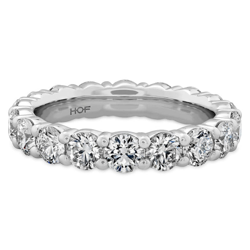 Hearts On Fire Eternity Bands - Signature 18K White Gold Eternity Band Ring | Manfredi Jewels