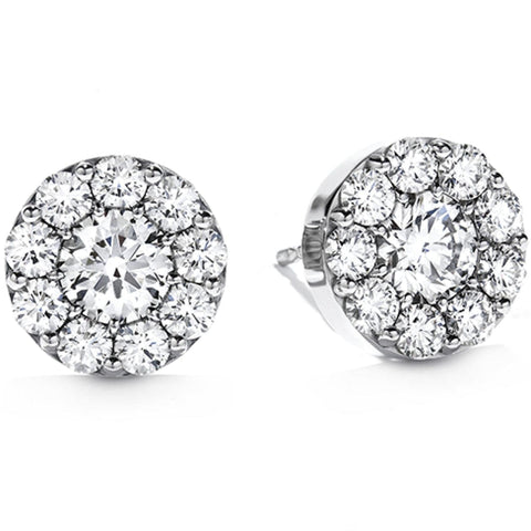 X Large Fulfillment Stud 18K White Gold Earrings