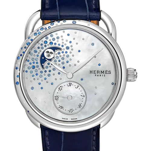 Hermès New Watches - ARCEAU - PETITE LUNE LARGE WATCH | Manfredi Jewels