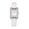 Hermès Watches - CAPE COD WHITE LACQUERED DIAMOND SET MEDIUM WATCH | Manfredi Jewels