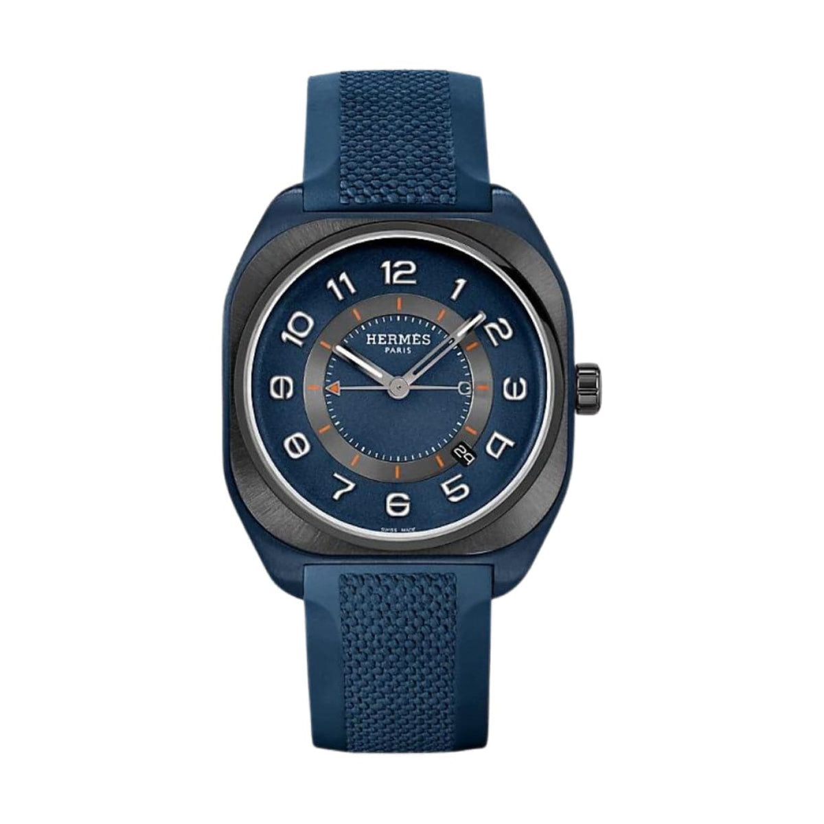 Hermès Watches - H08 - BLUE PVD TITANIUM EXTRA LARGE WATCH | Manfredi Jewels
