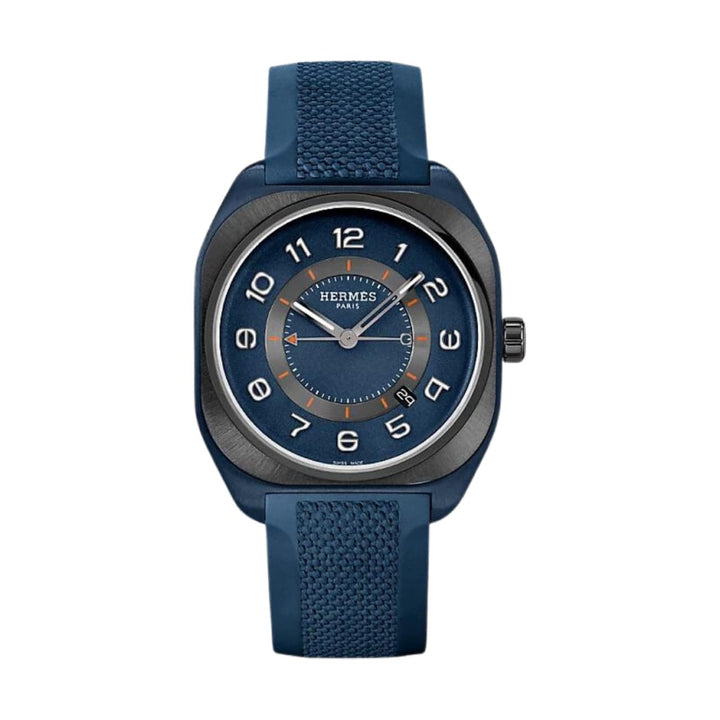 Hermès Watches - H08 - BLUE PVD TITANIUM EXTRA LARGE WATCH | Manfredi Jewels