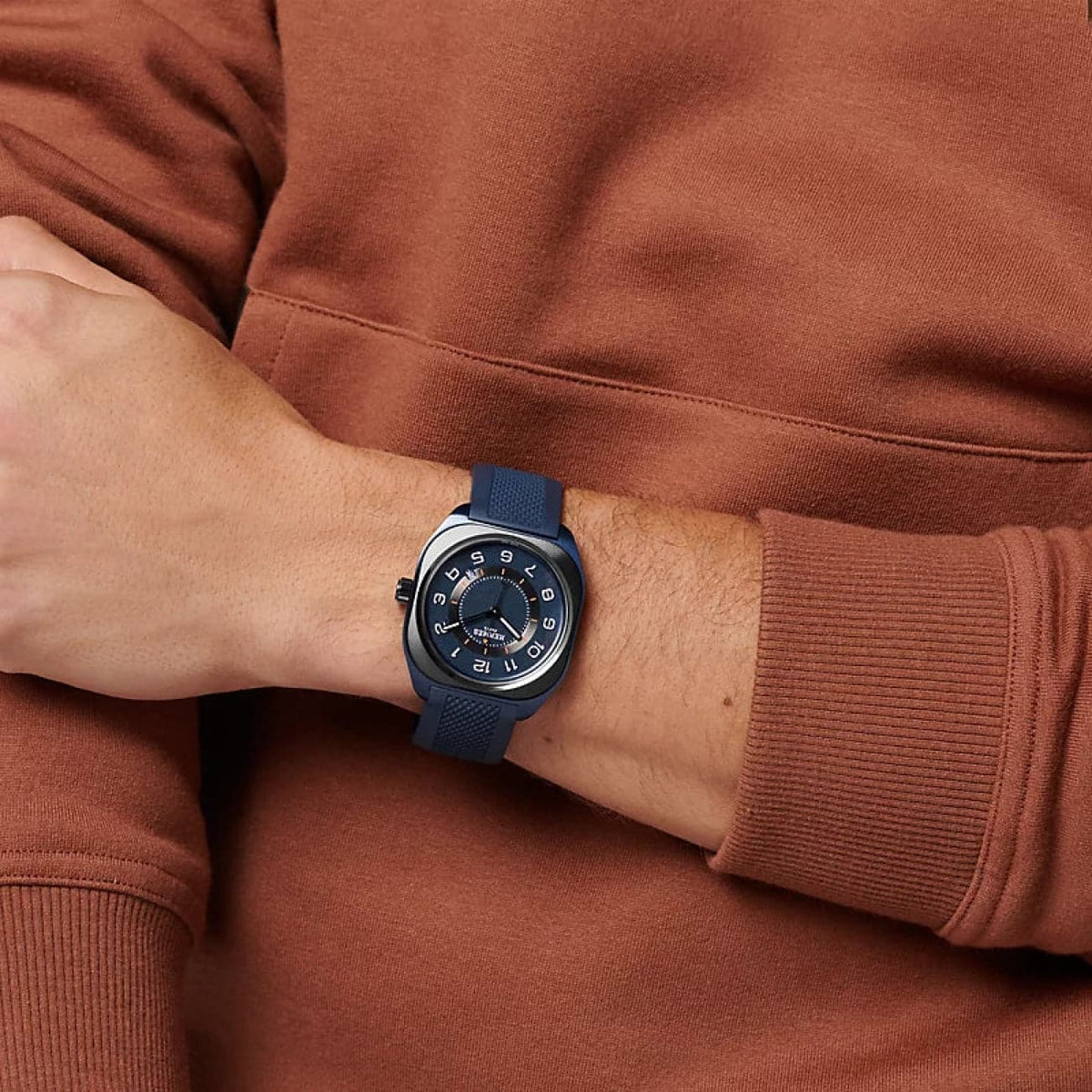 Hermès Watches - H08 - BLUE PVD TITANIUM EXTRA LARGE WATCH | Manfredi Jewels