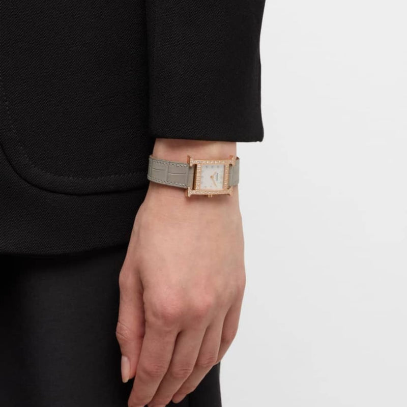 Hermès Watches - HEURE H - ROSE GOLD MOTHER OF PEARL DIAL | Manfredi Jewels