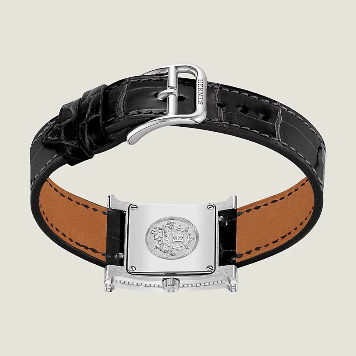 Hermès Watches - HEURE H - MOTHER OF PEARL DIAMOND SET SMALL WATCH | Manfredi Jewels