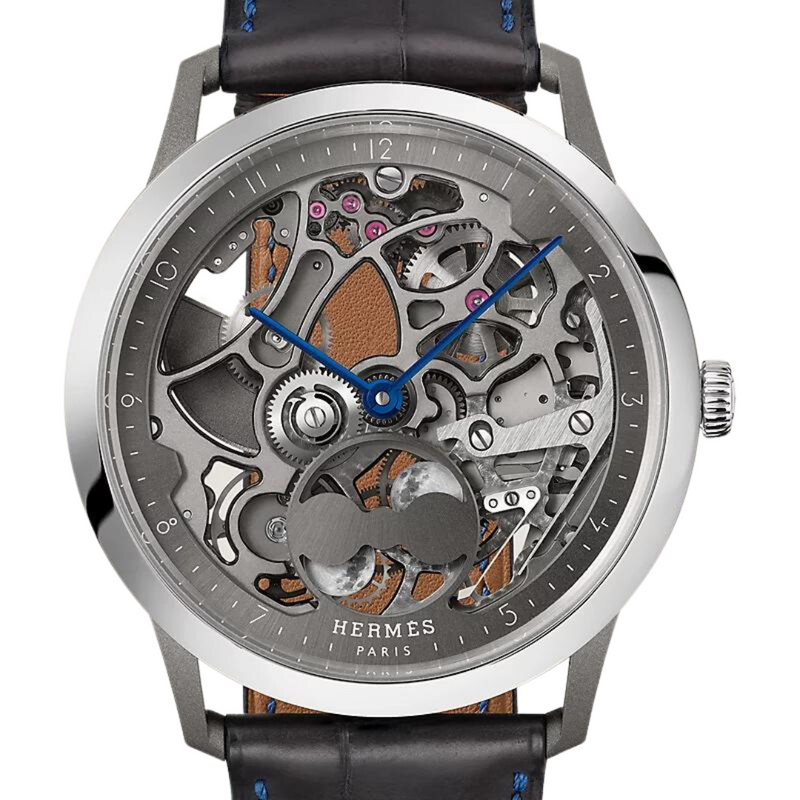 Hermès New Watches - SLIM D HERMES SKELETON LARGE WATCH | Manfredi Jewels