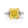 Joshua J Engagement - Platinum & 18K Yellow gold Intense Diamond 6.75ct Ring | Manfredi Jewels