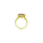 Lauren K Jewelry - Natural Silver Diamond 18K Yellow Gold Ring | Manfredi Jewels