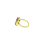 Lauren K Jewelry - Natural Silver Diamond 18K Yellow Gold Ring | Manfredi Jewels