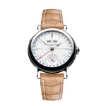 Laurent Ferrier New Watches - ÉCOLE ANNUAL CALENDAR OPALINE WHITE DIAL | Manfredi Jewels
